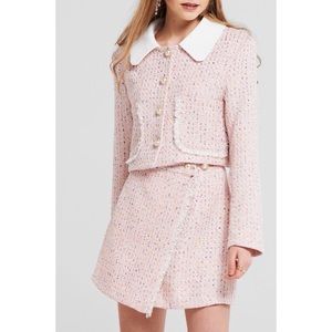 Pink Tweed Skirt and Jacket